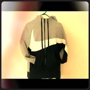 Nike “big swoosh” hoodie. Large